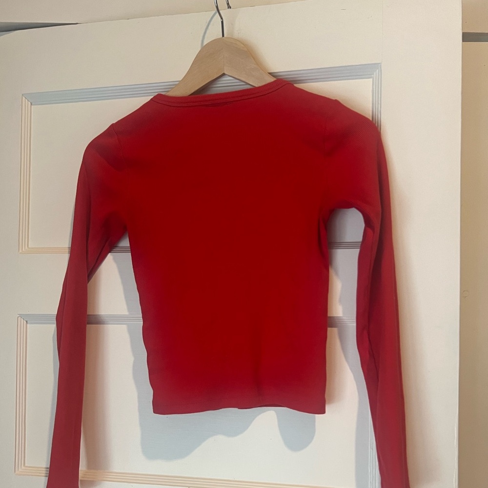 Anthropologie Maeve long sleeve ribbed tee XS - Picture 3 of 5